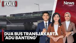 Detik-Detik 2 Bus Transjakarta Adu Banteng di Jalur Layang Cipulir, 24 Penumpang Terluka