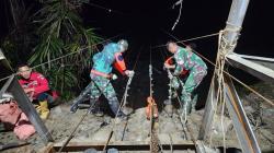 Pembangunan Jembatan Gantung Gampong Lhok Sanding di Aceh Capai 65 Persen   