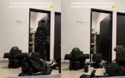 Momen Haru Istri Bantu Suami Persiapan Berangkat Jadi Pasukan Perdamaian ke Gaza