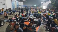 Mudik Lebaran 2026, Penumpang Kapal Rela Nginap di Halaman Pelabuhan Samarinda<