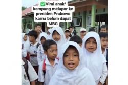 Viral! Siswa SD di Lombok Tengah lapor Presiden Prabowo Belum Dapat Program MBG<