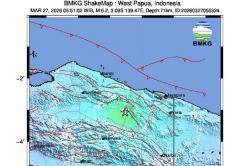 Analisis BMKG Gempa Bumi M6,2 di Yalimo Papua Pegunungan, Tidak Berpotensi Tsunami<