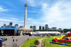 Hore! Prabowo Gelar Pasar Murah di Monas Sore Ini, Ada Makanan Gratis hingga Doorprize