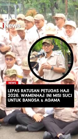 Lepas Ratusan Petugas Haji 2026, Wamenhaj: Ini Misi Suci untuk Bangsa dan Agama