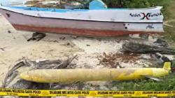 Warga Sumenep Geger Temukan Benda Diduga Torpedo di Pantai, Polisi Amankan TKP<