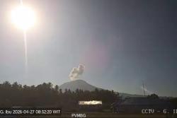 Gunung Ibu Erupsi, Tinggi Kolom Abu Vulkanis Capai 600 Meter<