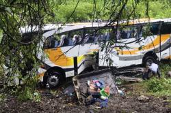 Kronologi Bus Pariwisata Terjun ke Jurang 15 Meter di Toba, 50 Orang Luka-Luka<