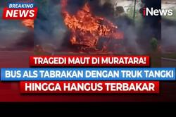 Kecelakaan Bus ALS dan Truk Tangki Meledak Terbakar di Sumsel, 16 Orang Tewas