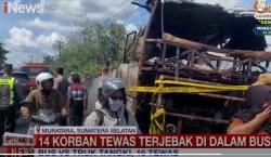 Kronologi Kecelakaan Maut Bus ALS vs Truk Tangki di Muratara Tewaskan 16 Orang