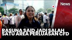 Semarak CFD Perdana Rasuna Said, Warga Berolahraga Ada Juga Nonton Panggung Hiburan