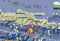 Gempa Hari Ini Guncang Blitar Jatim, Cek Magnitudo dan Pusatnya<