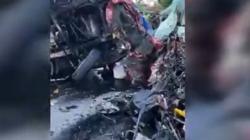Tabrakan Truk Kontainer dan Minibus di Luwu, 3 Orang Tewas<