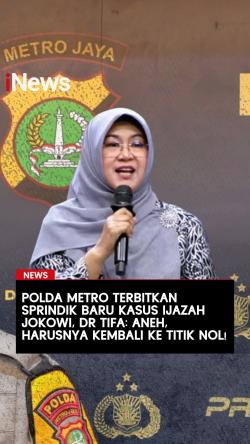 Polda Metro Terbitkan Sprindik Baru Kasus Ijazah Jokowi, dr Tifa: Harusnya Kembali ke Titik Nol!