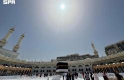 Masya Allah! Begini Penampakan Matahari Tepat di Atas Kakbah saat Hari Arafah