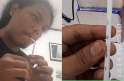 Viral! Pria Ini Sulap Sedotan Bekas Jadi Alat Musik, Suaranya Bikin Netizen Salah Fokus