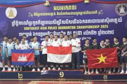 Tim Bulutangkis Polri Borong 4 Emas dan 2 Perak di Kamboja, Dominasi Kejuaraan Polisi Asia Tenggara 2026