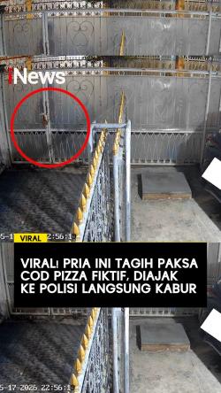 Viral! Pria Ini Tagih Paksa COD Pizza Fiktif, Diajak ke Polisi Langsung Kabur