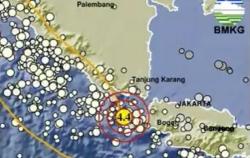 Gempa Hari Ini M 4,4 Guncang Sumur Banten, Berpusat di Laut<