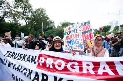 Aksi Massa Dukung Program Makan Bergizi Gratis