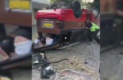 Angkot Rombongan Pelajar SMP Kecelakaan di Jatinangor Sumedang, 17 Luka-Luka