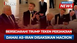 Meja Makan Versailles Jadi Saksi, Donald Trump Teken Perjanjian Damai dengan Iran