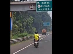 Viral Bule Georgia Masuk Tol Pasteur Pakai Motor Matik, Ngebut hingga Dikejar Polisi 