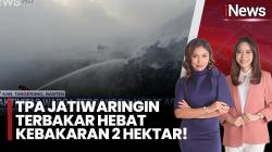 Kebakaran Hebat Melanda TPA Jatiwaringin Tangerang, Belasan Warga Mulai Diungsikan