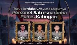 Kapolri Naikkan Pangkat 3 Polisi yang Gugur saat Gerebek Narkoba di Kalteng