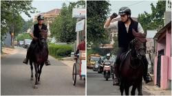 Saaih Halilintar Canter Kuda di Jalan Aspal, Netizen Murka: Sangat Berbahaya!