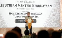 Menbud Tetapkan 13 Juli Jadi Hari Kepercayaan terhadap Tuhan yang Maha Esa