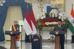 Prabowo Anugerahkan Tanda Kehormatan Bintang Adipurna ke PM India Narendra Modi