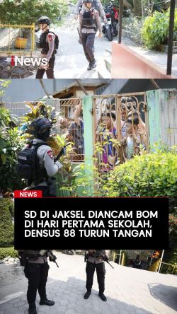 SD di Jaksel Diancam Bom di Hari Pertama Sekolah, Densus 88 Turun Tangan