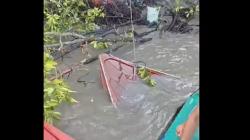 Speedboat Tenggelam Dihantam Ombak di Perairan Indragiri Hilir
