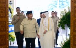 Prabowo Datangi Kedubes Qatar, Sampaikan Belasungkawa Wafatnya Mantan Emir Sheikh Hamad