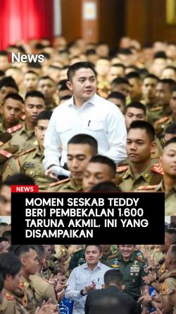 Momen Seskab Teddy Beri Pembekalan 1.600 Taruna Akmil, Ini yang Disampaikan