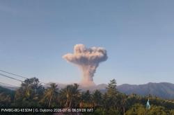 Gunung Dukono Erupsi Hari Ini, Kolom Abu Letusan Capai Setinggi 2,1 Km
