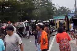 Kecelakaan Beruntun 7 Kendaraan di Sibolangit Deli Serdang, 1 Orang Tewas