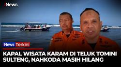 Kapal Wisata Tenggelam di Teluk Tomini: 11 Turis Asing Selamat, Nahkoda Hilang