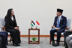 Menlu Sugiono Bertemu Menteri Palestina, Tegaskan RI bakal Terus Kirim Bantuan ke Gaza