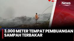 TPSA Dengung Lebak Terbakar, Petugas Sempat Terkendala Pasokan Air
