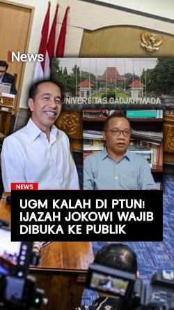UGM Kalah di PTUN, Ijazah Jokowi Wajib Dibuka ke Publik
