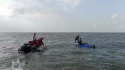 Speedboat Terbalik Dihantam Ombak di Perairan Timika