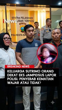 Keluarga Sutrimo Orang Dekat Febrie Akhirnya Lapor Polisi, Minta Kematian Diusut