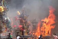 Ngaben Massal Terbesar Digelar di Lampung Selatan, 153 Bale Tajuk Dibakar