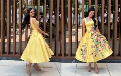 Audrey Bianca Pancarkan Keceriaan dalam Busana Kuning Karya Lukman Abadi di Miss World 2026