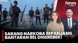 Polisi Gerebek Sarang Narkoba di Bantaran Rel Kereta Api Lintasan Medan- Bandara Kualanamu