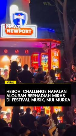 Viral Challenge Hafalan Alquran Berhadiah Miras di Festival Musik, MUI Murka