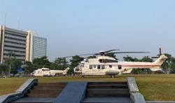Jelang Sidang Tahunan MPR dan Pidato Kenegaraan Prabowo, 2 Helikopter Bersiaga di Kompleks Parlemen