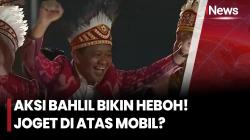 Aksi Menteri Bahlil Joget di Atas Mobil Hias Meriahkan Pesta Rakyat HUT ke-81 RI di Monas