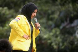 Wakil Ketua BEM UI Fatimah Azzahra Orasi Bikin Polisi Terdiam